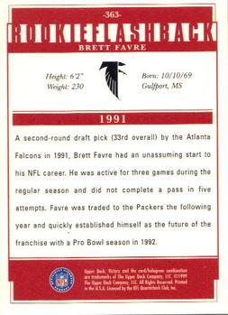 1999 Upper Deck Victory #363 Brett Favre Back
