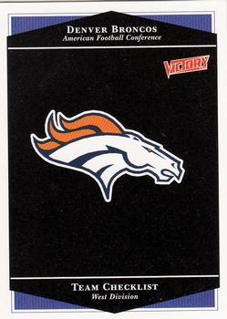 1999 Upper Deck Victory #79 Denver Broncos Checklist Front