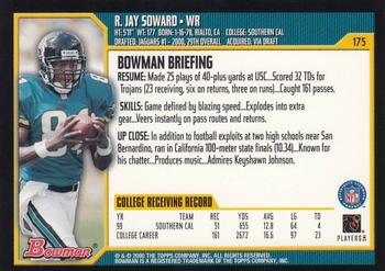 2000 Bowman #175 R.Jay Soward Back