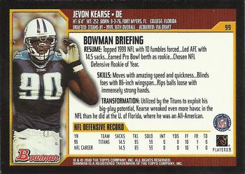2000 Bowman #99 Jevon Kearse Back