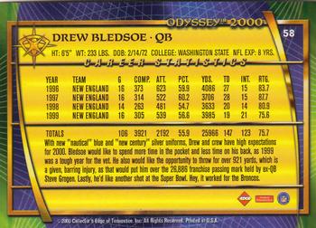 2000 Collector's Edge Odyssey #58 Drew Bledsoe Back