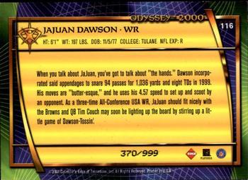 2000 Collector's Edge Odyssey #116 JaJuan Dawson Back