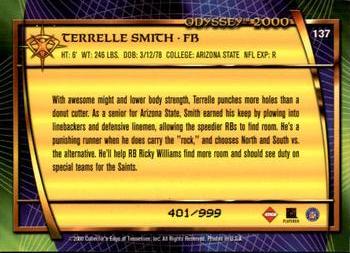 2000 Collector's Edge Odyssey #137 Terrelle Smith Back