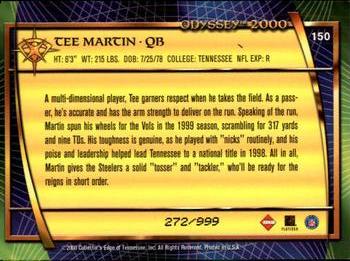 2000 Collector's Edge Odyssey #150 Tee Martin Back