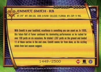 2000 Collector's Edge Odyssey #175 Emmitt Smith Back