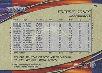2000 Collector's Edge Supreme #120 Freddie Jones Back