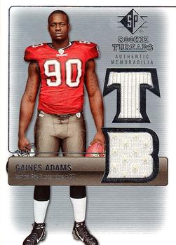 2007 SP Rookie Threads - Rookie Threads Silver #RT-GA Gaines Adams Front