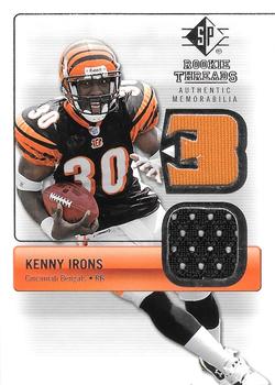 2007 SP Rookie Threads - Rookie Threads Silver #RT-KI Kenny Irons Front
