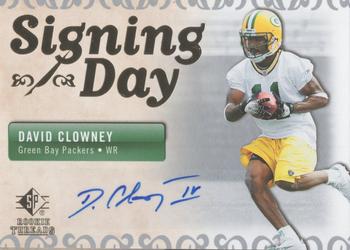 2007 SP Rookie Threads - Signing Day Autographs #SDA-DC David Clowney Front