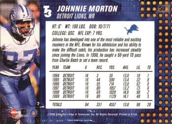 2000 Collector's Edge T3 #50 Johnnie Morton Back