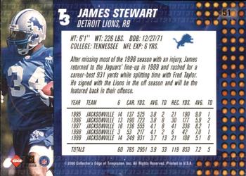 2000 Collector's Edge T3 #51 James Stewart Back