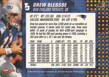 2000 Collector's Edge T3 #80 Drew Bledsoe Back