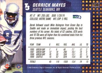 2000 Collector's Edge T3 #130 Derrick Mayes Back