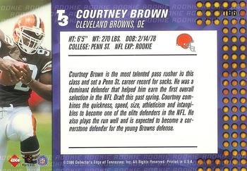 2000 Collector's Edge T3 #166 Courtney Brown Back
