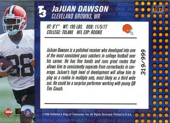 2000 Collector's Edge T3 #167 JaJuan Dawson Back