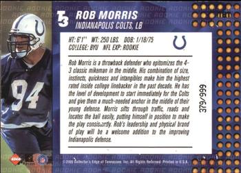 2000 Collector's Edge T3 #181 Rob Morris Back