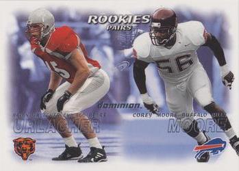 2000 SkyBox Dominion #242 Brian Urlacher / Corey Moore Front