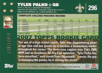 2007 Topps - Copper #296 Tyler Palko Back