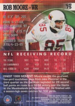2000 Finest #75 Rob Moore Back
