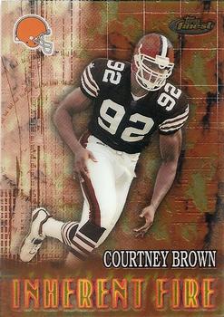 2000 Finest #182 Courtney Brown / Bruce Smith Front
