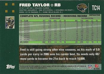 2007 Topps Chrome - Refractors #TC14 Fred Taylor Back