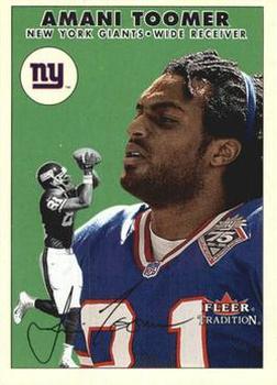 2000 Fleer Tradition #50 Amani Toomer Front