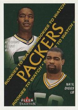 2000 Fleer Tradition #346 Anthony Lucas / Na'il Diggs Front