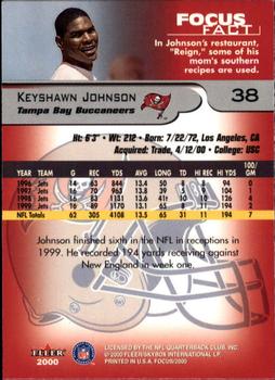 2000 Fleer Focus #38 Keyshawn Johnson Back
