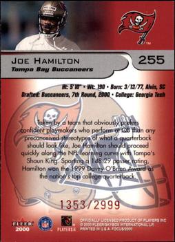 2000 Fleer Focus #255 Joe Hamilton Back