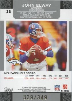 2007 Topps Co-Signers - Changing Faces Gold Blue #38 John Elway / Jay Cutler Back