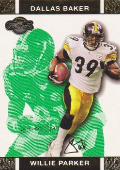 2007 Topps Co-Signers - Changing Faces Gold Green #16 Willie Parker / Dallas Baker Front