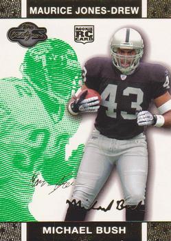 2007 Topps Co-Signers - Changing Faces Gold Green #64 Michael Bush / Maurice Jones-Drew Front