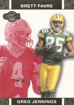 2007 Topps Co-Signers - Changing Faces Gold Red #33 Greg Jennings / Brett Favre Front