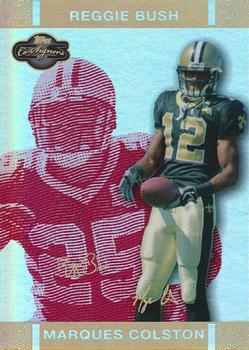 2007 Topps Co-Signers - Changing Faces Hologold Red #34 Marques Colston / Reggie Bush Front