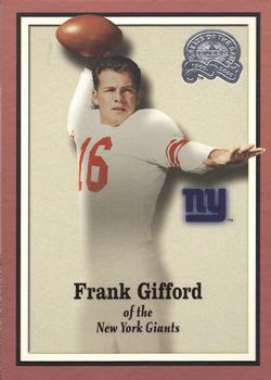 2000 Fleer Greats of the Game #80 Frank Gifford Front