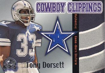 2000 Fleer Greats of the Game - Cowboys Clippings #NNO Tony Dorsett Front