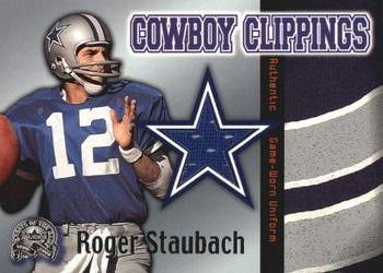 2000 Fleer Greats of the Game - Cowboys Clippings #NNO Roger Staubach Front