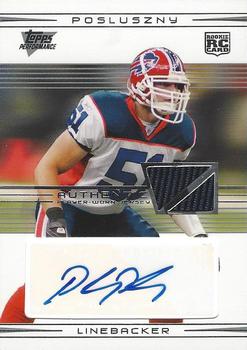 2007 Topps Performance - Rookie Autographed Relics Silver #133 Paul Posluszny Front