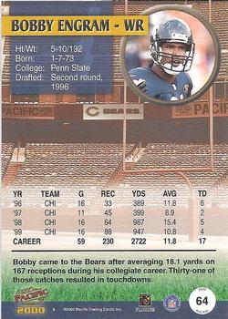 2000 Pacific #64 Bobby Engram Back