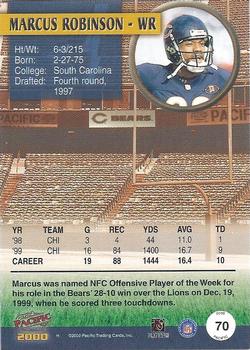 2000 Pacific #70 Marcus Robinson Back