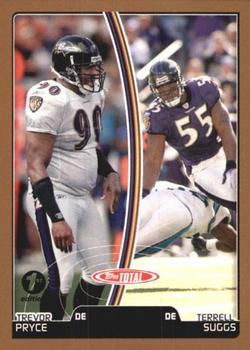 2007 Topps Total - 1st Edition Copper #101 Terrell Suggs / Trevor Pryce Front