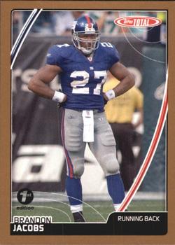2007 Topps Total - 1st Edition Copper #233 Brandon Jacobs Front