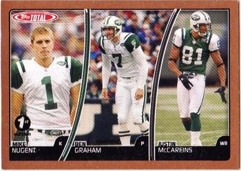 2007 Topps Total - 1st Edition Copper #413 Justin McCareins / Mike Nugent / Ben Graham Front