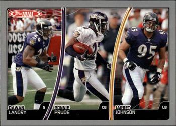 2007 Topps Total - Silver #276 Ronnie Prude / Jarret Johnson / Dawan Landry Front