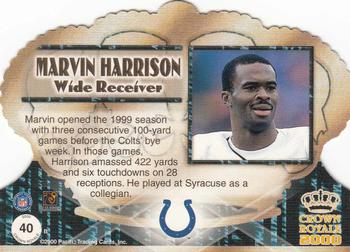 2000 Pacific Crown Royale #40 Marvin Harrison Back