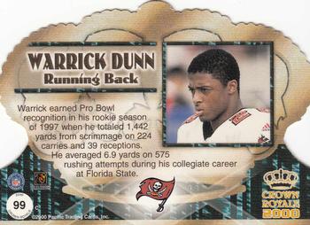 2000 Pacific Crown Royale #99 Warrick Dunn Back