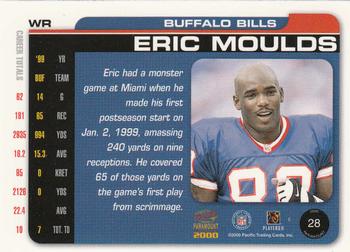 2000 Pacific Paramount #28 Eric Moulds Back