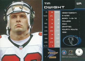 2000 Pacific Prism Prospects #5 Tim Dwight Back