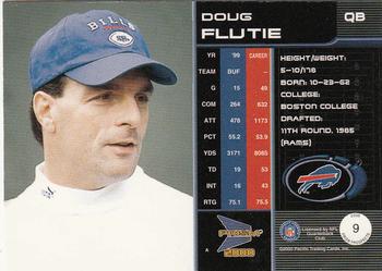 2000 Pacific Prism Prospects #9 Doug Flutie Back