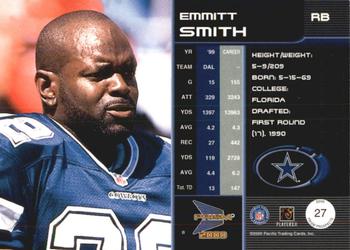 2000 Pacific Prism Prospects #27 Emmitt Smith Back